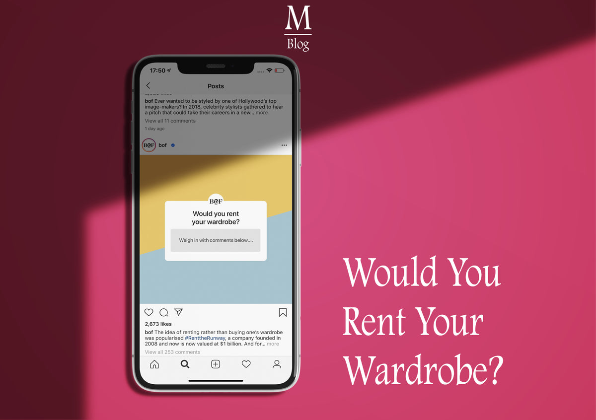 Would You Rent Your Wardrobe?