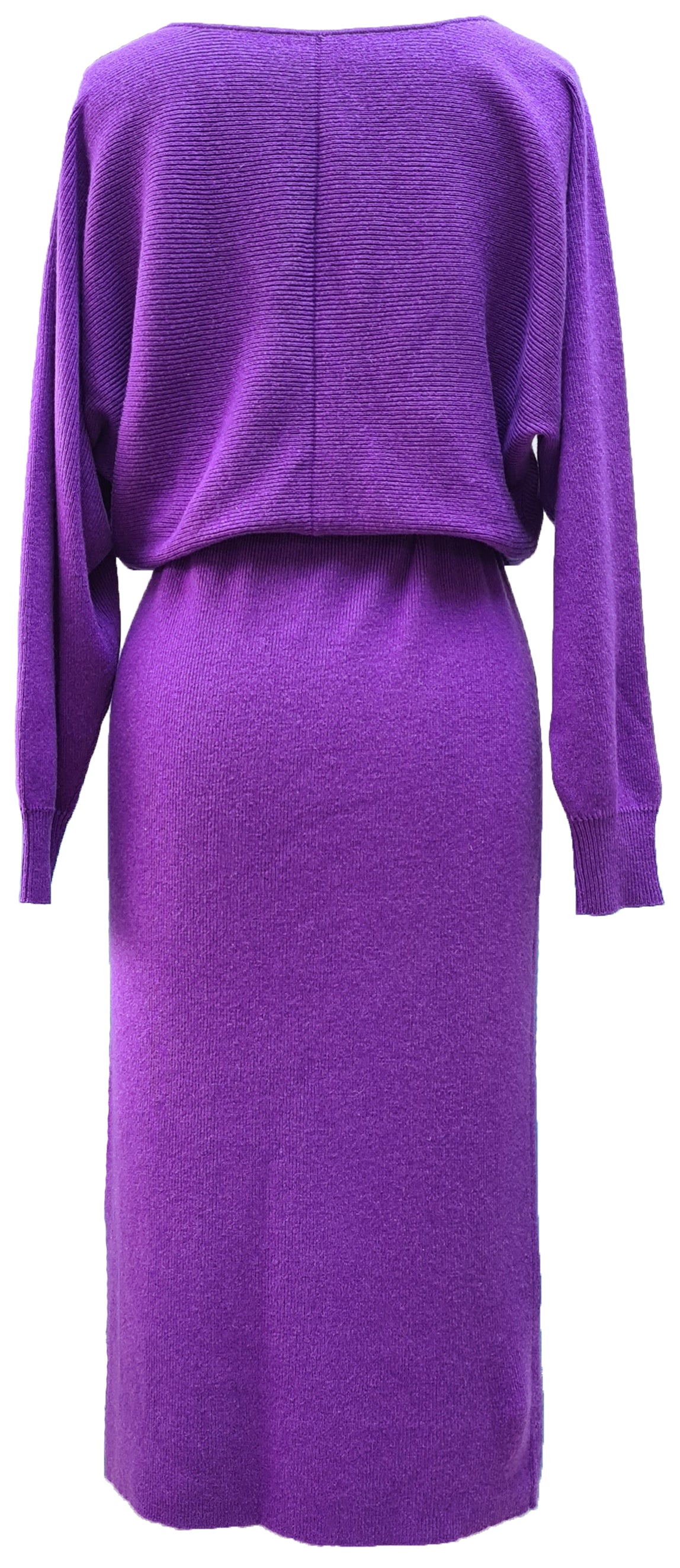 Zara Cashmere Blend Knitted Dress DRK791 Purple