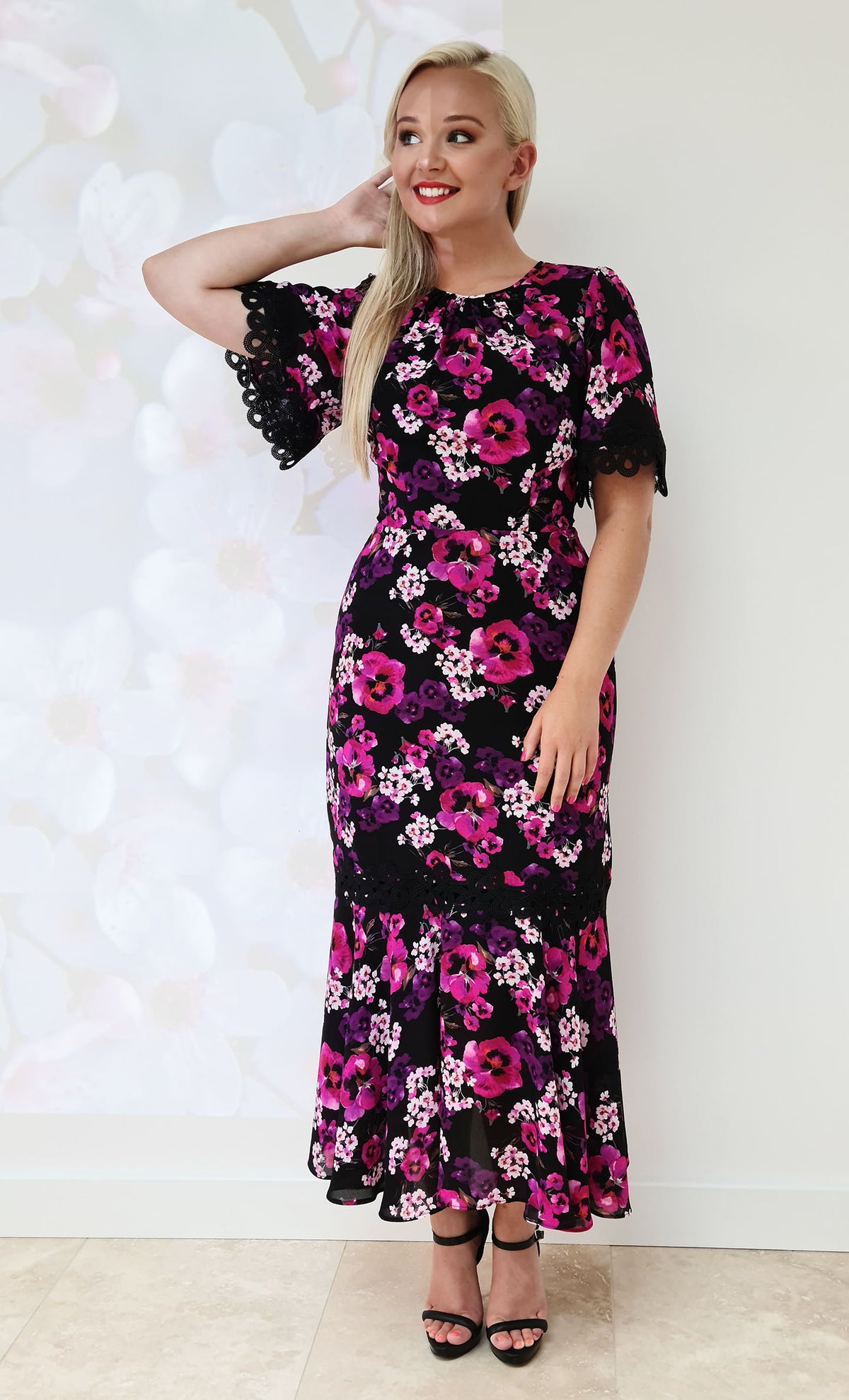 Tara Printed Midi Dress