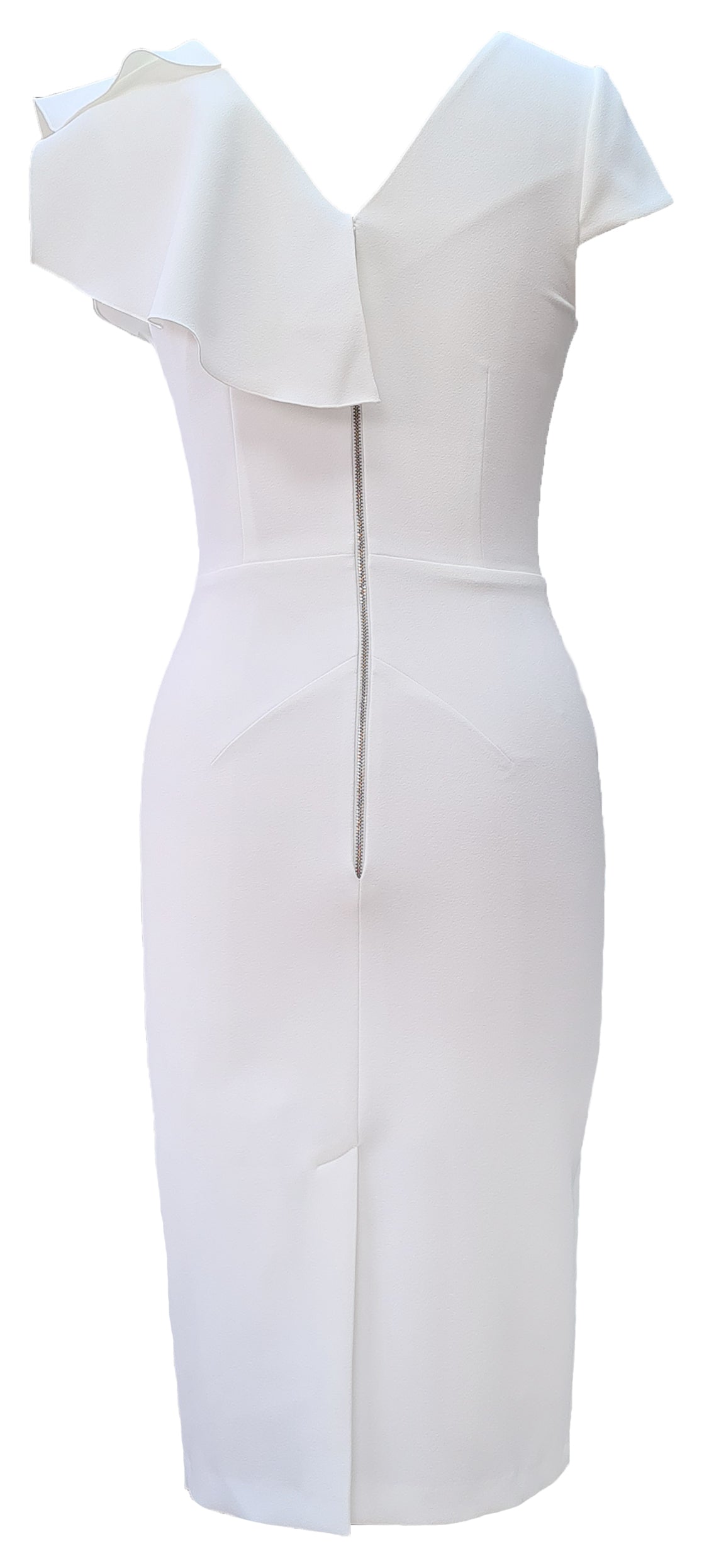 Arina Dress DRC354 White Crepe