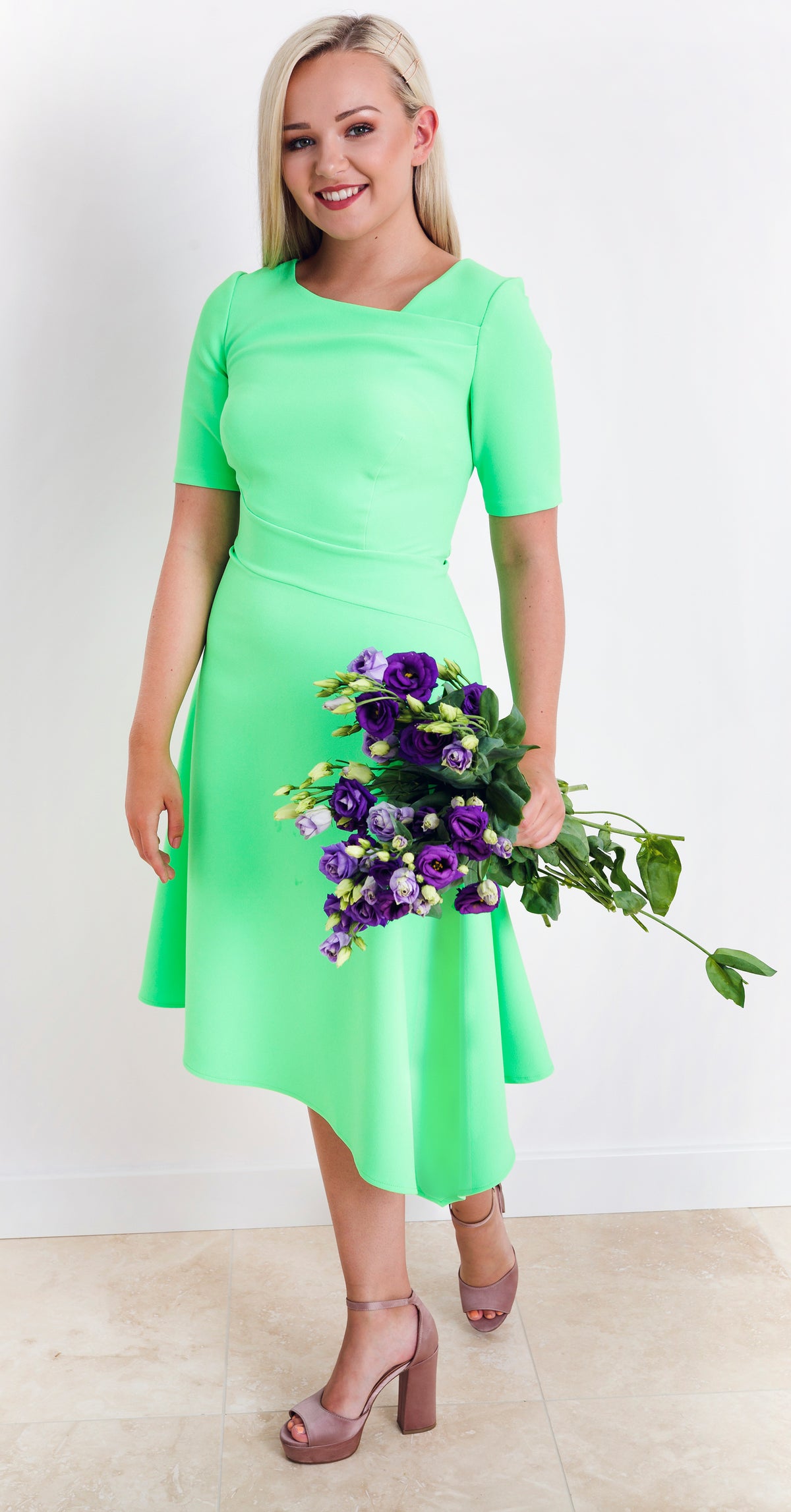 Audrey Dress DRC312 Apple Green