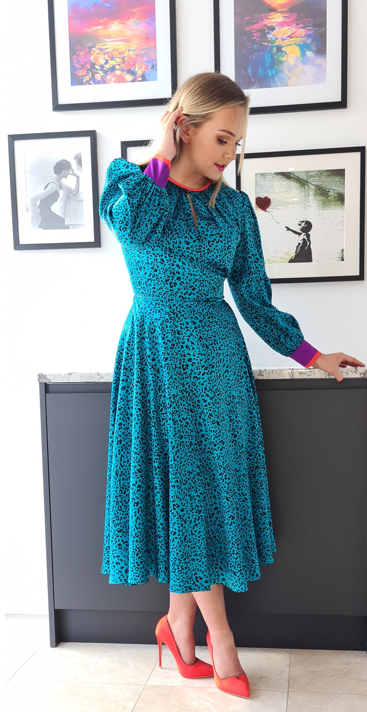 Maxi Dress Turquoise Tea Dress Jersey Dress French Connection Paradise Dress Aqua Blue Animal Print Ruffle Maxi Dress Turquoise Tea Dress Jersey Dress French Connection Paradise Dress Aqua Blue Animal Print Ruffle