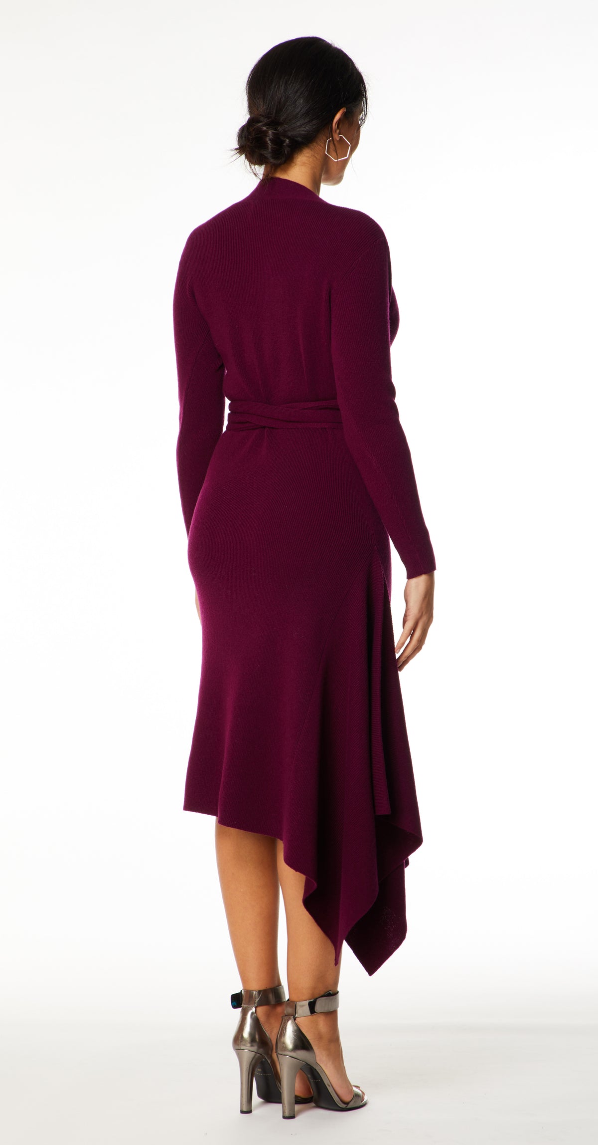 Eline Cashmere Blend Knitted Dress DRK289 Plum