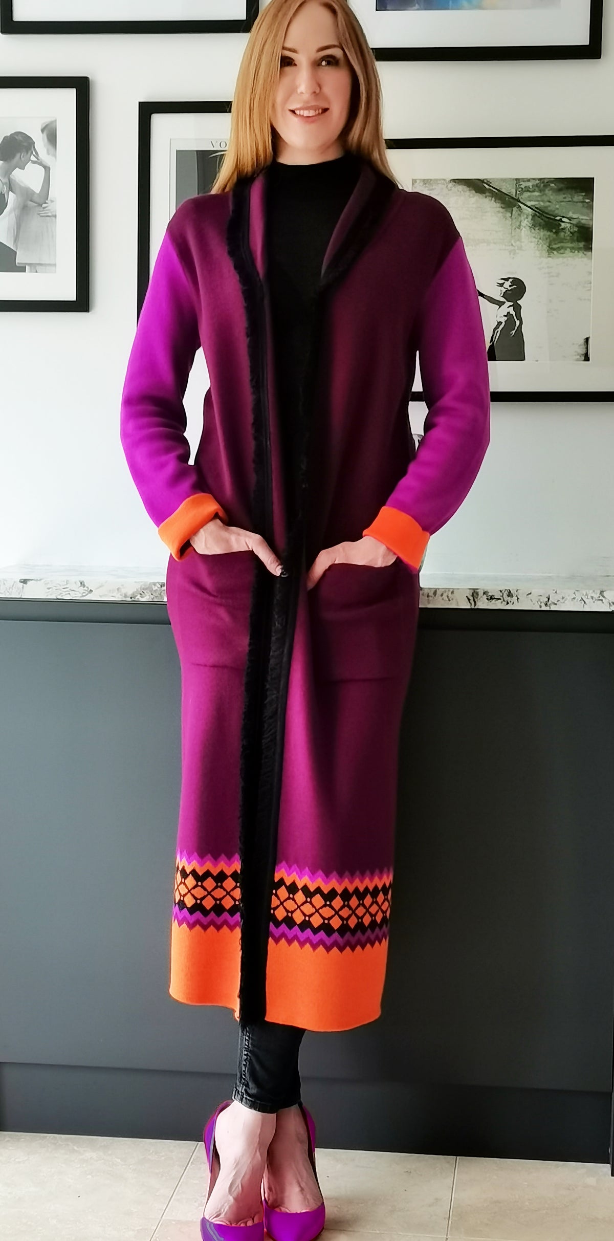 Sansa Long Knitted Cardigan COAT(K)383