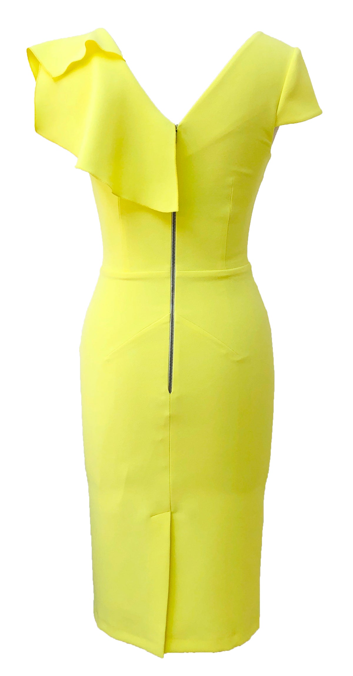Arina Dress DRC354 Yellow Crepe