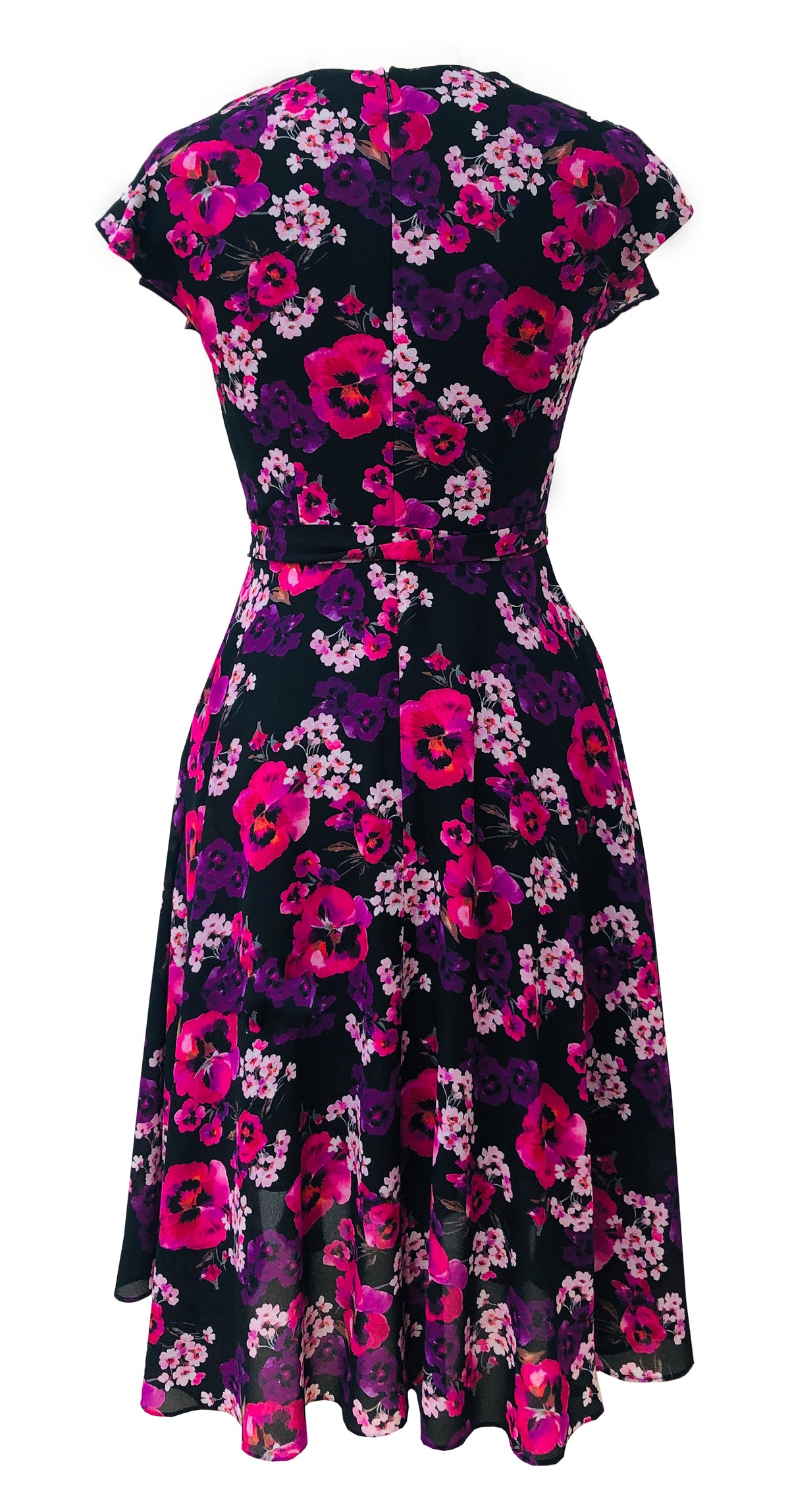 Ilona Dress DRC360 Pink/Black Print
