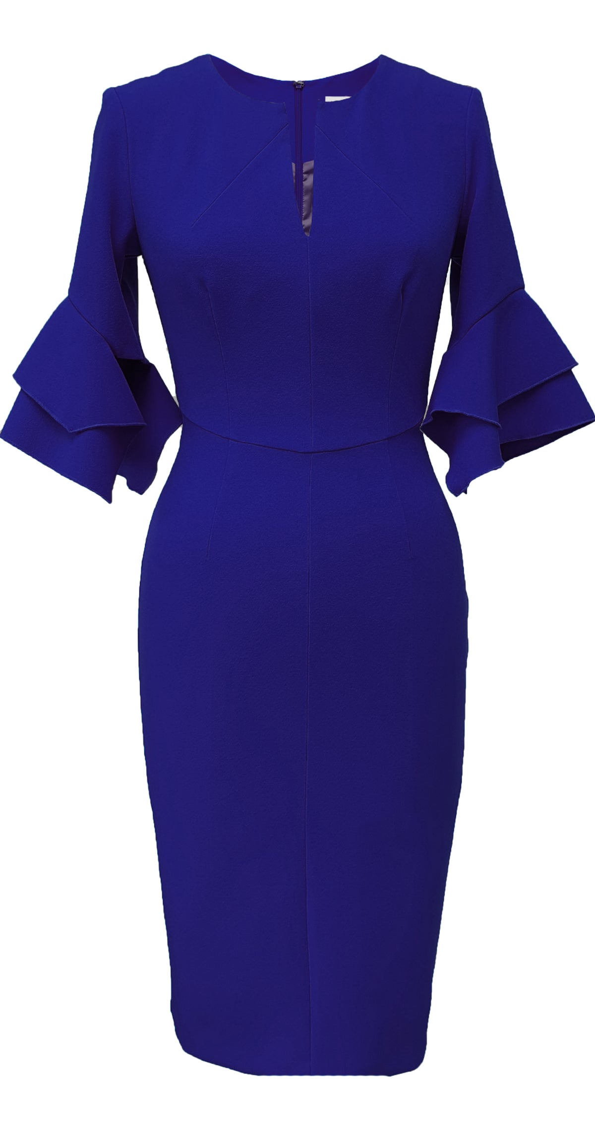 Susan Dress DRC318 Cobalt Blue Crepe